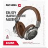 BLUETOOTH STEREO Slúchadlá SWISSTEN JUMBO STRIEBORNÉ/HNEDÁ