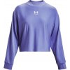 Dámske tréningové tričko Under Armour, UA RIVAL TERRY OVERSIZED CRW Modrá,Biela, L
