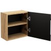 Comad LUXOR BLACK horná skrinka 35x35cm