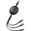 Baseus CAMJ010001 Bright Mirror 3v1 MicroUSB/USBC/Lightning 3,5 A, 1.1m