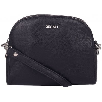 Segali dámska kožená crossbody kabelka 12 Black