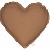 Ľanový vankúš Srdce Pure Nature: Chocolate
