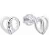 Soliter Minimalistické náušnice z bieleho zlata Srdiečka 231 001 00661 07
