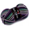Pletacia priadza Best socks / ponožkovka 150 g - (7364) fialová tmavá šedá