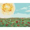 Maľovanie podľa čísel Slnko nad makovým poľom, 80x100 cm, bez rámu a bez vypnutia plátna (6056822)