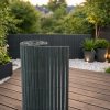 Umelá PVC trstinová rohož / sito BestBerg BBGD-13G / 1 × 3 m / sivá