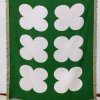 Gobelín Štvorlístky na zeleno