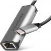 AXAGON ADE-25RC, USB-C 3.2 Gen 1-2.5 Gigabitová sieťová karta Ethernet, Realtek 8156, automatická inštalácia, sivá
