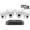 iGET HGNVK84804 - kamerový PoE set, 2K rozlišení, 8CH NVR + 4x kamera se zvukem, IR + LED, CZ app