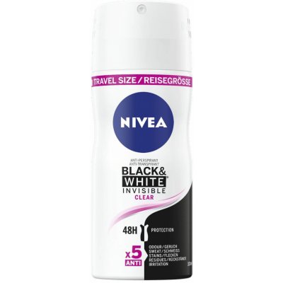 Nivea Antiperspirant v spreji Invisible For Black & White Clear mini (Antiperspirant) 100 ml