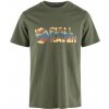 Pánske tričko Fjällräven Multicolor Logo T-shirt M Veľkosť: L / Farba: zelená