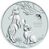 Lunar Strieborná minca Series III Year of the Rabbit 1 kg