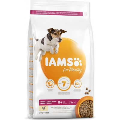 Krmivo IAMS Dog Senior Small & Medium Chicken 3kg