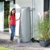HTI Nádrž na dešťovou vodu Elegance 400 l, stěnová, světle šedá