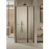 New Trendy New Soleo Gunmetal Brushed sprchové dvere 100 cm výklopné grafitová brúsená/priehľadné sklo D-0561A-WP