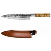 FORGED VG10 japonský kuchársky nôž 20,5 cm s koženým púzdrom