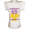 Tričko na fľašu k 20r. Miesto kvetov (Miesto kvetov vo váze,vínko sex a peniaze)