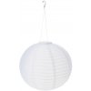 ProGarden Solárne závesné LED svietidlo Ball, pr. 40 cm, teplá biela