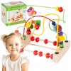 Majlo Toys edukačný labyrint Wooden Beads