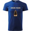 Handel Tričko - Iron man Farba: kráľovská modrá, Veľkosť: M, Strih trička: pánsky
