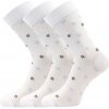 Ponožky LONKA Flowrana white 3 páry 35-38 120095
