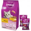Whiskas s kuracím mäsom 14 kg + WHISKAS Relax & Relieve 2x45g pochúťka pre mačky, s kuracím mäsom Zdarma!