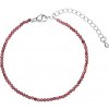 Evolution Group Korálkový náramok s červenými granátmi 43055.3 garnet