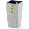 PROSPERPLAST Kvetináč RATO SQUARE ECO WOOD biely 20,0 cm