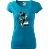 Basketball - jump shot - Dámske tričko Pure - XL ( Svetlý tyrkys )