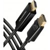 AXAGON RVD-HI14C2, DisplayPort -> HDMI 1.4 redukcia / kábel 1.8m, 4K/30Hz RVD-HI14C2