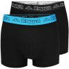 Boxerky Kappa Boxers 2-Pack Black/Diva Blue|M