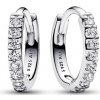 PANDORA náušnice Pavé kruhy 293015C01