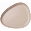 Servírovací tanier CURVE 35 cm, piesková, kamenina, LIND DNA