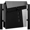 Stojaca poštová schránka Dublin, čierna, dve nohy