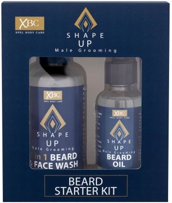 Xpel Shape Up Beard čisticí gel na obličej a vousy Shape Up 2in1 Beard & Face Wash 100 ml + olej na vousy Shape Up Beard Oil 30 ml darčeková sada