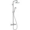 Hansgrohe Croma Select E - Showerpipe 180 2jet s termostatom, biela/chróm 27256400