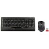 A4Tech Sada klávesnica 9300F, 2 AAA, myš 1 x AA, klasická, bezdrôtová, čierna, USB, CZ/US, s bezdrô