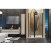 Aquatek YES BLACK B5 115 sprchové dvere jednokrídlové s pevnou stenou 112-116 cm , čierna