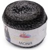 Pletací příze Himalaya Mona 100 g - 10 (22116) šedočerná tm.