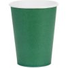 Party Papierové poháre tmavozelené 250 ml – balenie 6 ks