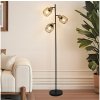 | Brilagi - Stojacia lampa BASKLITE 3xE27/15W/230V drevo/čierna | BRI425