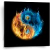 Sablio Obraz Ohnivý jin a jang - 50x50 cm