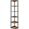 Regál Corner Walnut, 6 polic, M