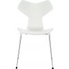 Fritz Hansen Stolička Grand Prix™, white / chrom