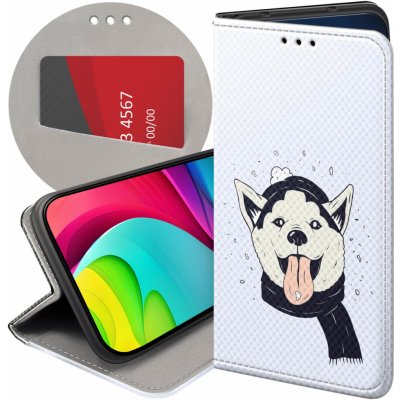 Flipové puzdro Hello Case pre Huawei MAGIC 5 LITE / HONOR X40 / X9A PUZDRO S POTLAČOU KABURA modré zvieratá psy