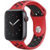AppleKing silikónový remienok pre Apple Watch 42mm / 41mm / 40mm / 38mm - červeno-čierny - možnosť vrátiť tovar ZADARMO do 30tich dní