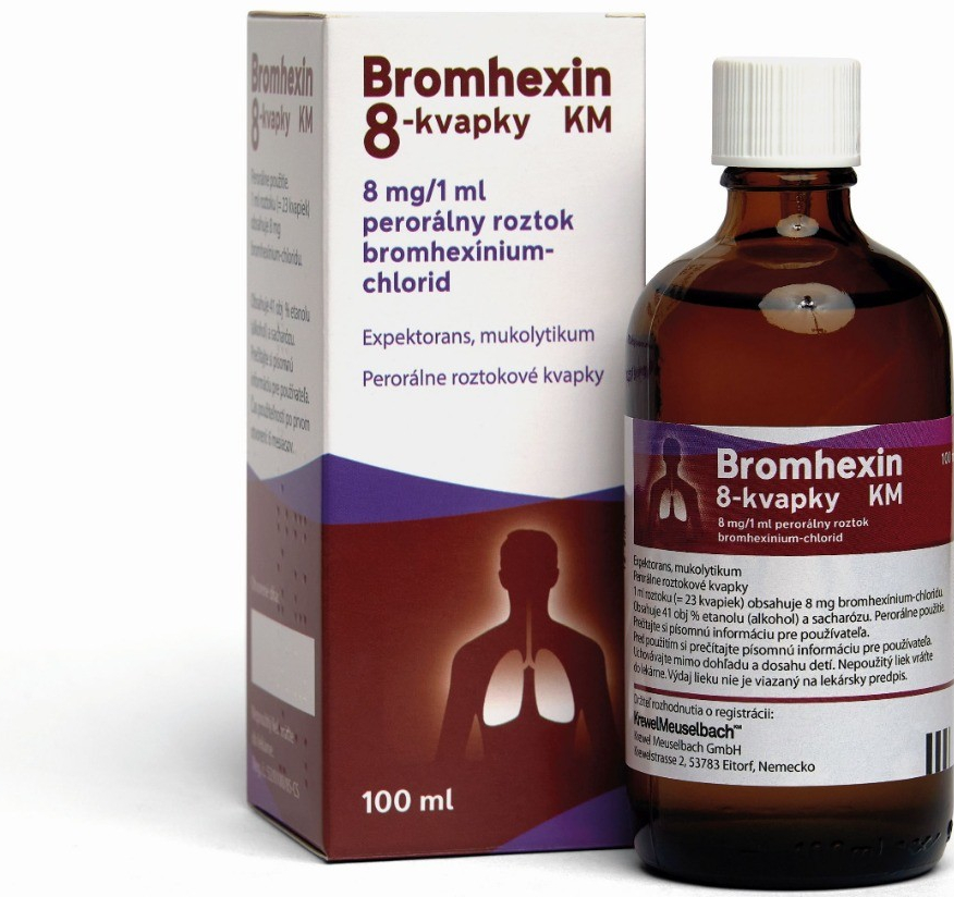 Bromhexin 8-kvapky KM sol.por.1 x 100 ml