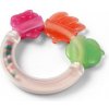 BabyOno Hrkálka, hryzátko pre bábätko s guličkami, Ovocie - pastel