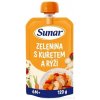Sunar Zelenina s kuracím mäsom a ryžou 120 g