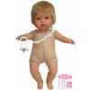 Llorens 385S SASHA - realistická bábika so zvukmi a mäkkým látkovým telom - 38 cm